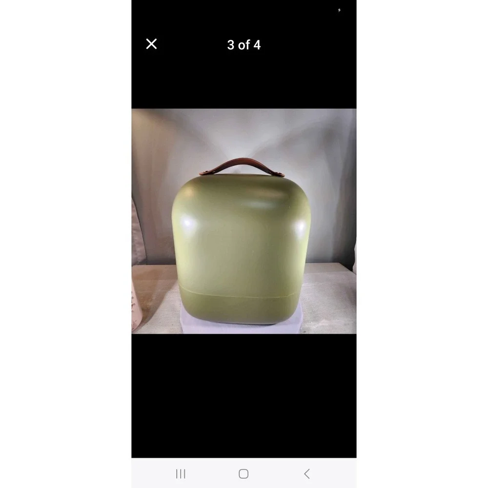 Sage Green Makeup Organizer Capsule Large Skincare Vanity Case with Drawer